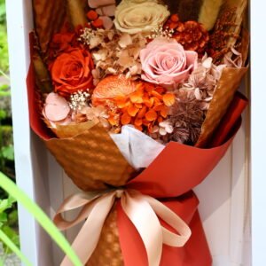 Preserved Black Rose Bouquet