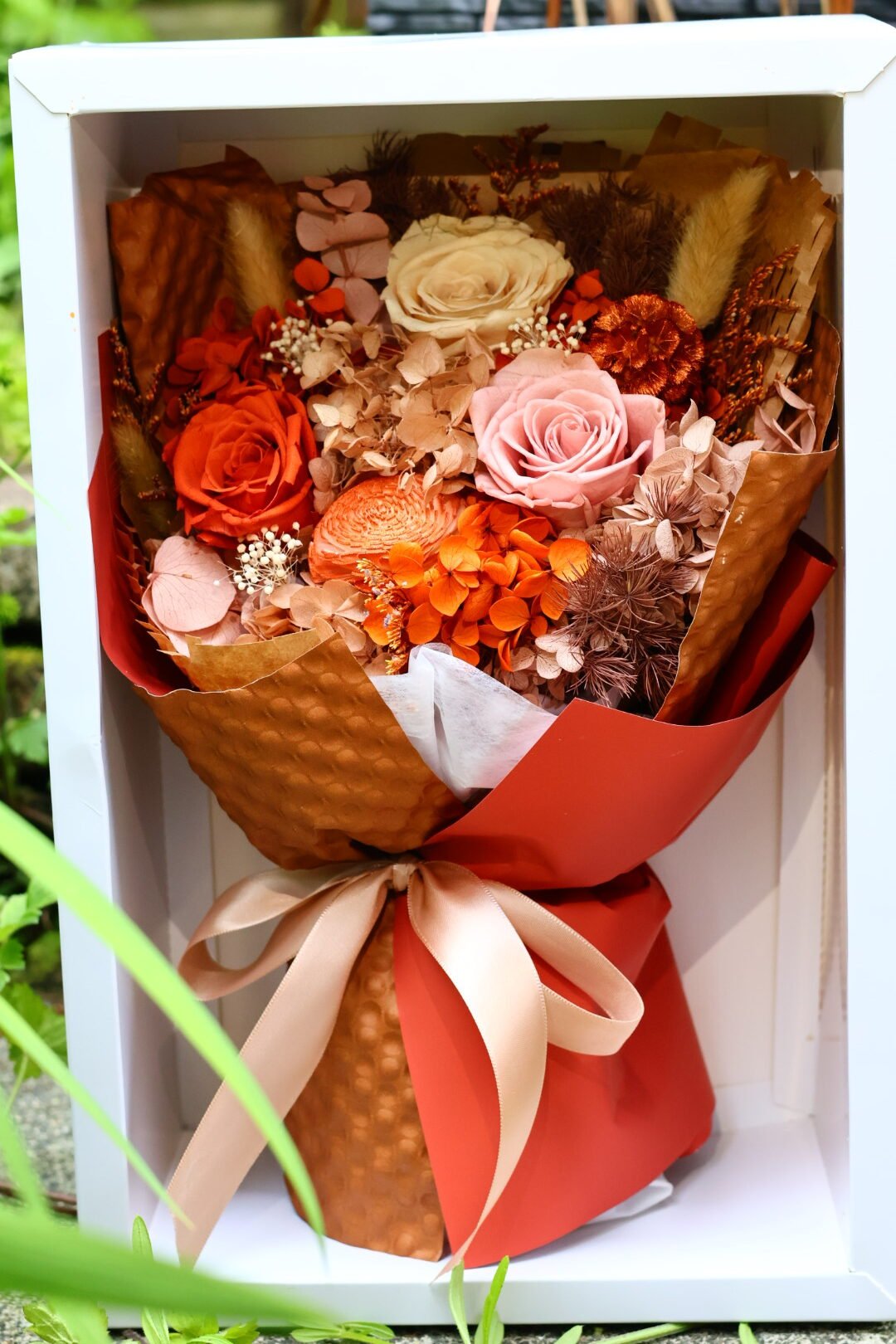 Preserved Black Rose Bouquet